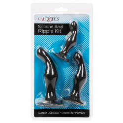 Calexotics Kit 3 Plugs Silicone Ripple Kit Noirs